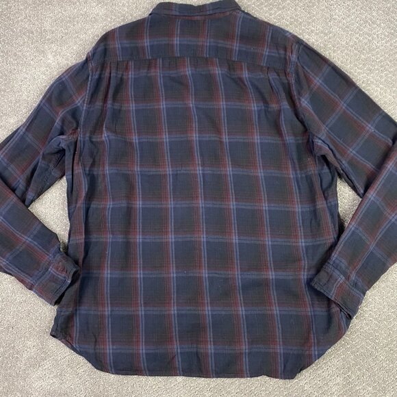 Ralph Lauren Denim & Supply Flannel Shirt Men's XXL Plaid Black Red Button Down - Picture 4 of 15